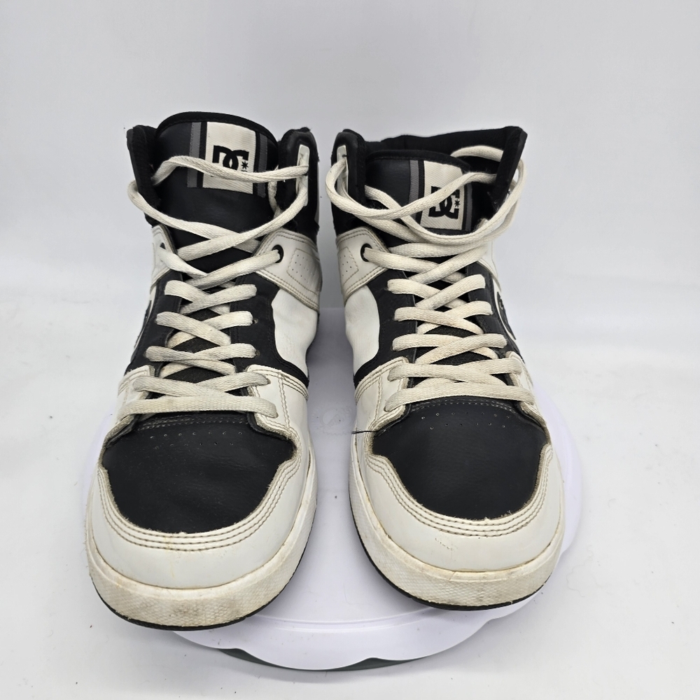 Dc Shoes Men's 13 Factory Lite High Top Skate Trainers White Black Sneakers - Picture 7 of 7